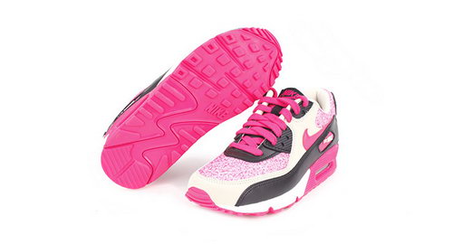 Nike Air Max 90 Women Pink Black Running Shoes Sweden